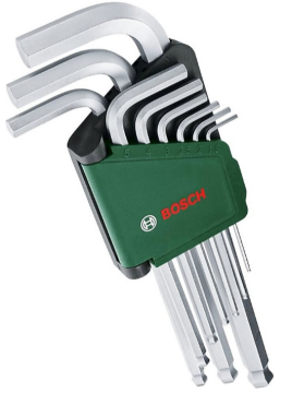 Bosch 1600A02BX9 9 Parça Hex Alyan Anahtar Takımı
