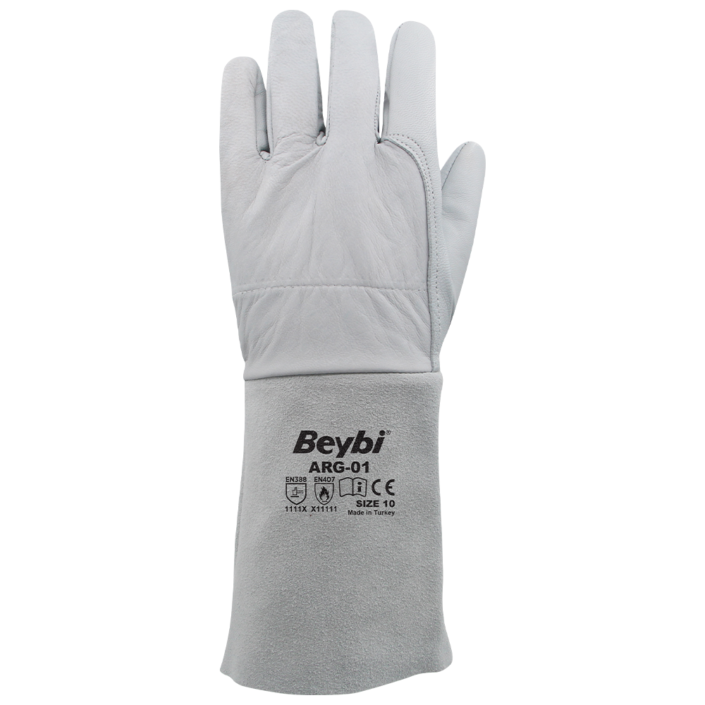 Beybi ARG-01  Argon Kaynakçı Deri İş Eldiveni
