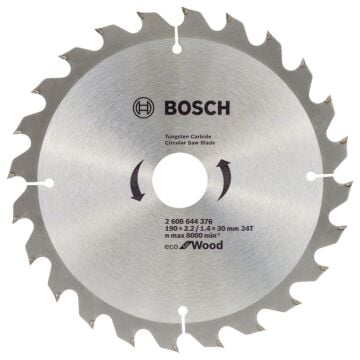 Bosch ECOW 190x30mm 24z Daire Testere Bıçağı