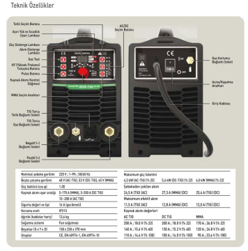 Askaynak Inverter 205 - TIG AC/DC Kaynak Makinesi