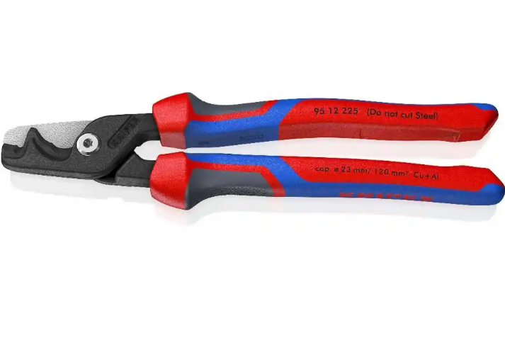 KNIPEX 9512225 KADEMELİ KESİMLİ KABLO MAKASI
