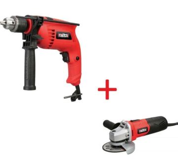 Attlas Eco 2'li Set Darbeli Matkap + Avuç Taşlama