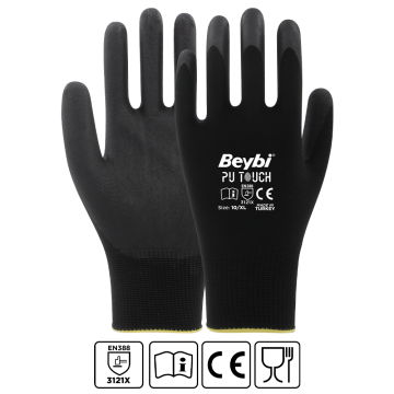 Beybi Pu Touch Poliüretan Kaplı Eldiven