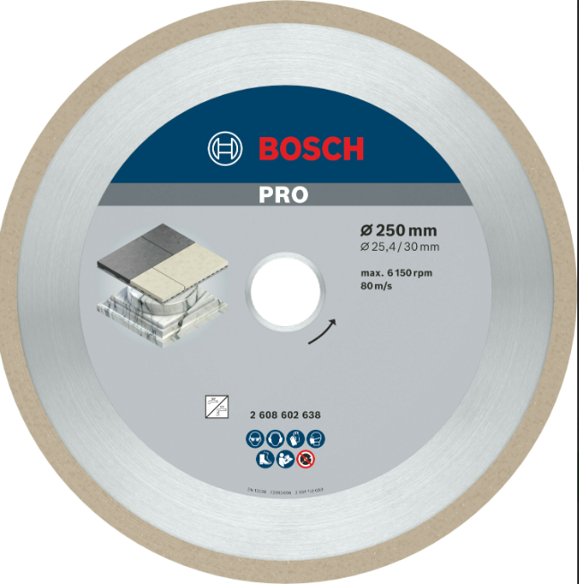 BOSCH PRO SERAMİK Elmas Disk, 250 x 30/25,4 mm
