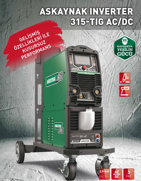 Askaynak Inverter 315 - TIG AC/DC Kaynak Makinesi