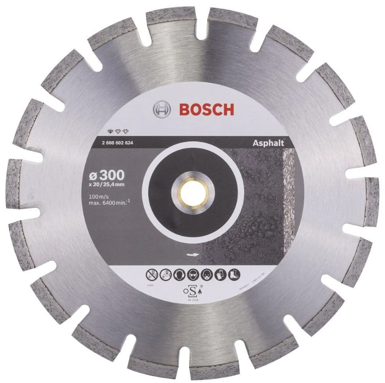 Bosch Elmas kesme Diski Standart Asfalt İçin 300 mm