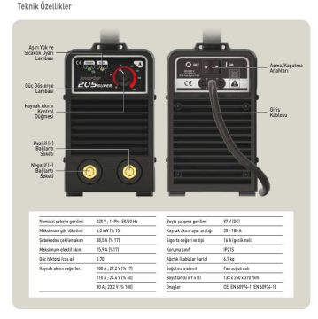 Askaynak Inverter 205 Süper Kaynak Makinesi