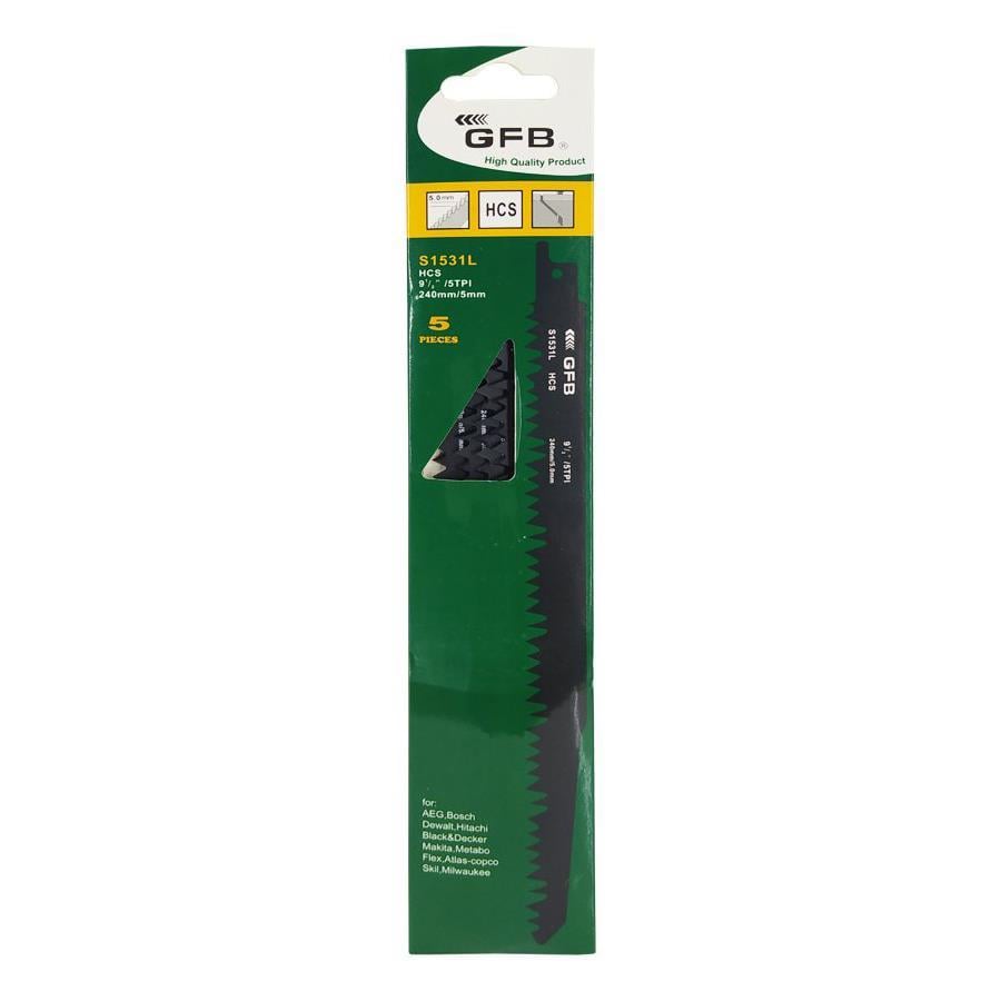 GFB S-1531-L Tilki Kuyruğu Bıçağı Ahşap 5'li