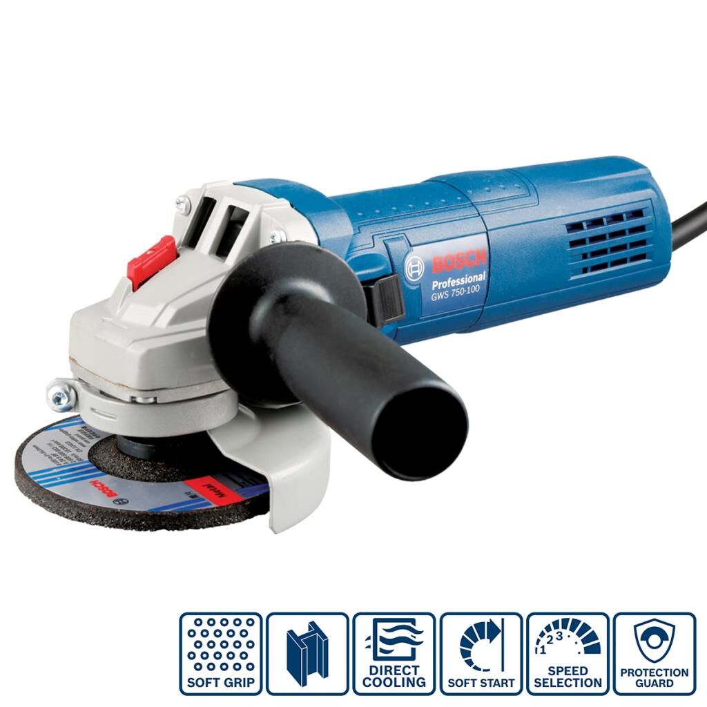 Bosch GWS 750S Devir Ayarlı Avuç Taşlama Makinesi