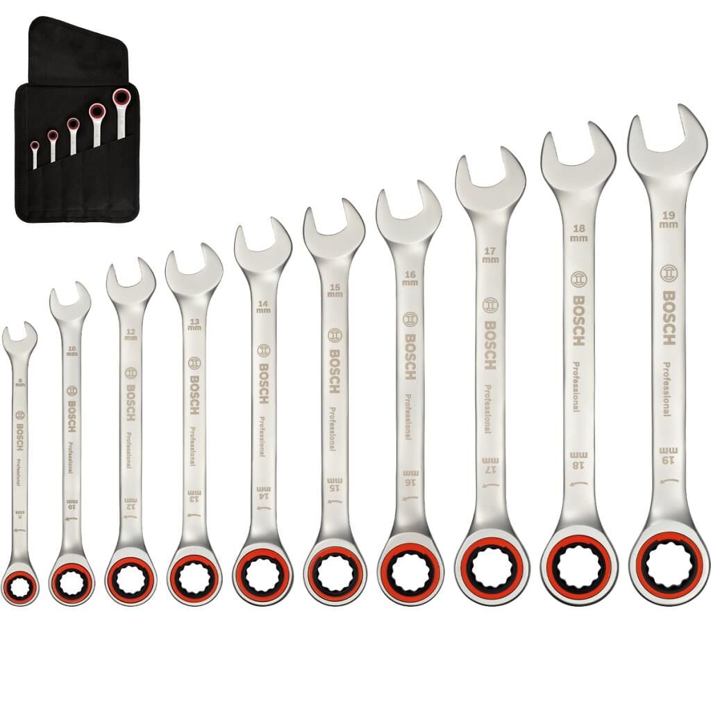 Bosch 1600A02AU0 10 Parça Cırcır Anahtar Seti