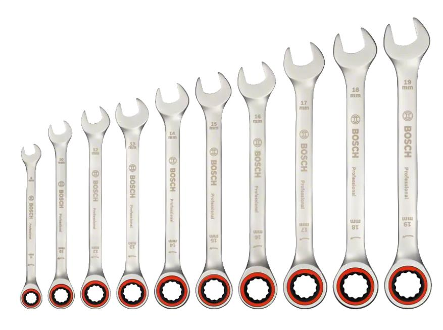 Bosch Cırcır Anahtar Seti 10 Parça Professional