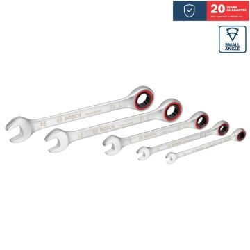 Bosch 1600A02Z3D 5 Parça Cırcırlı Kombine Anahtar Takımı