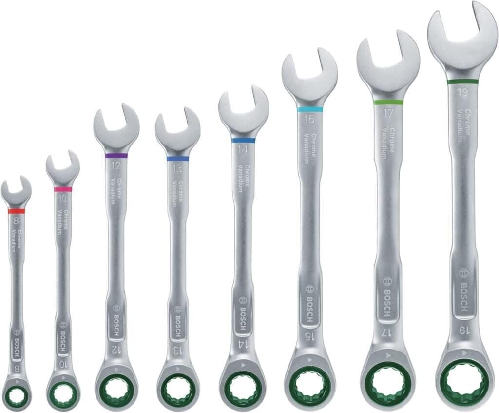 Bosch Home and Garden Cırcırlı Kombine Anahtar Seti 8 Parça