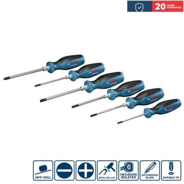 Bosch 1600A016BF Tornavida Seti 6 parça SL/PH