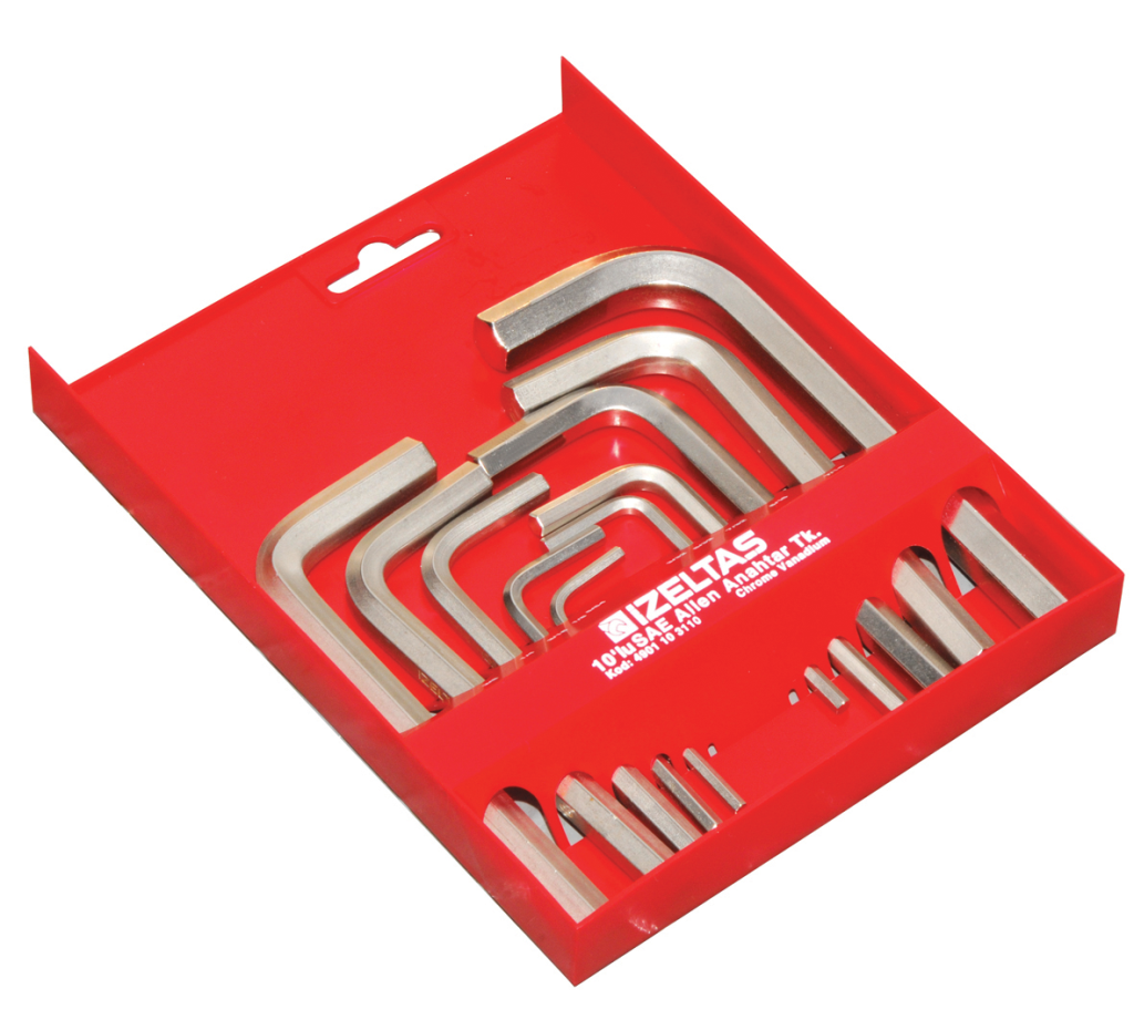 İzeltaş 4901 Allen Anahtar Takımı Altı Köşe Sae 10 parça