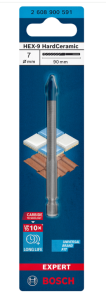 Bosch EXPERT HEX-9 Hard Ceramic Matkap Ucu, 7 x 90 mm