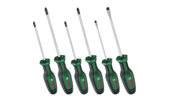 Bosch 6 parça Düz ve Yıldız Karışık Tornavida Seti 1600A02BX7