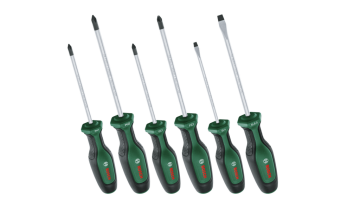 Bosch 6 parça Düz ve Yıldız Karışık Tornavida Seti 1600A02BX7