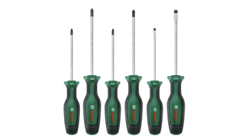 Bosch 6 parça Düz ve Yıldız Karışık Tornavida Seti