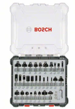 Bosch PRO Karışık Freze Ucu Seti, Şaft 6 mm, 30 parça