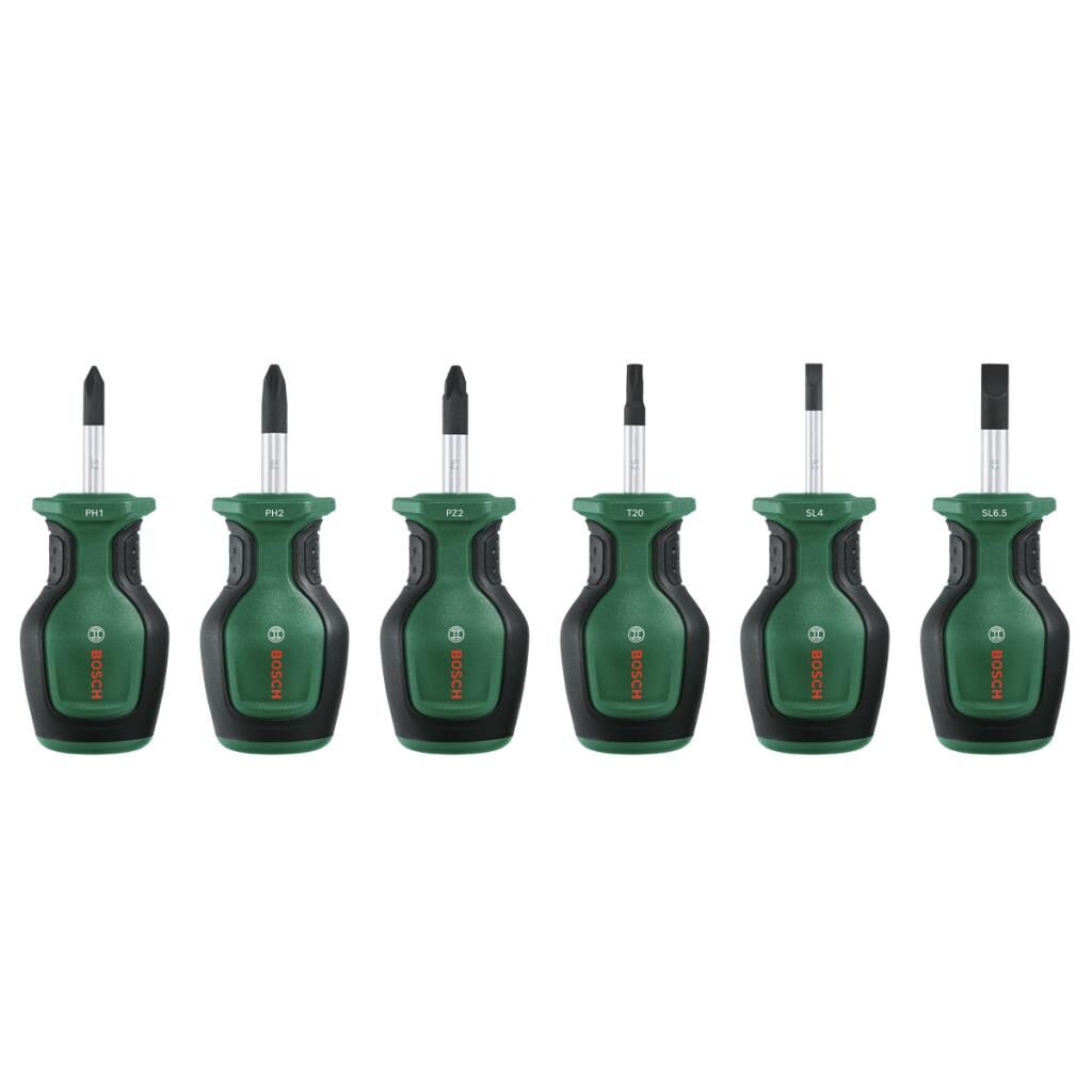 Bosch 1600A032UK Kısa Tornavida Seti 6 Parça