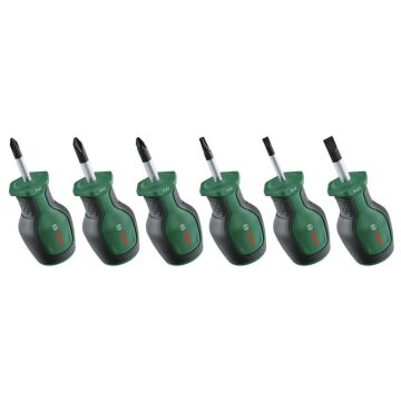 Bosch 1600A032UK Kısa Tornavida Seti 6 Parça