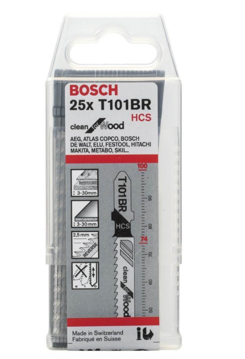 Bosch Ahşap Dekupaj Testeresi Bıçağı T 101 BR  25'li