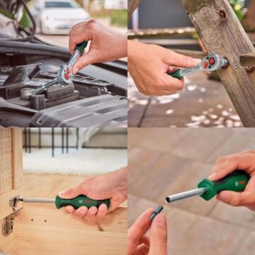 Bosch 1600A02BY1 34 Parça Cırcırlı Tornavida ve Lokma Takımı