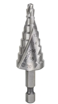 Bosch HSS 9 Kademeli Matkap Ucu HEX 4-20mm