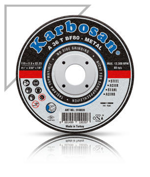 Karbosan İnce Metal Kesme Diski 	125 x 1.6 x 22.23