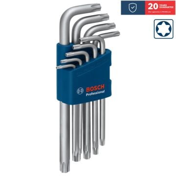 Bosch 1600A01TH4 Professional Torx Allen Anahtar Takımı 9 Parça