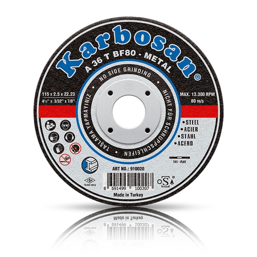 Karbosan İnce Metal Kesme Diski 	115 x 1.6 x 22.23