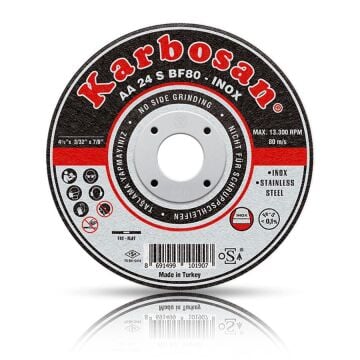 Karbosan 115x1.2x22.23 AA54RBF80 İnce İnox Kesme Diski