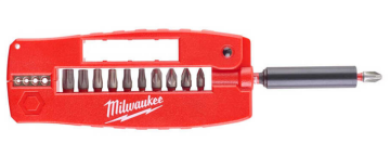 Milwaukee T4932430910 Tornavida + Kablo Sıyırma 12 Parça Bits Uç Seti