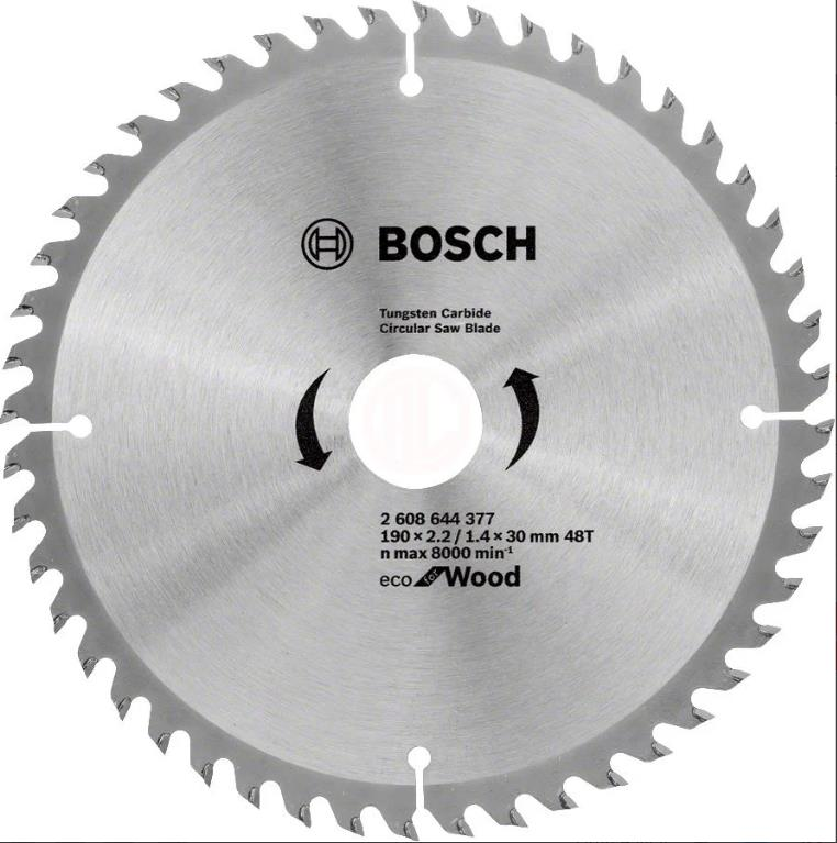 Bosch Eco For Wood 190X30 48 Diş Ahşap Testere