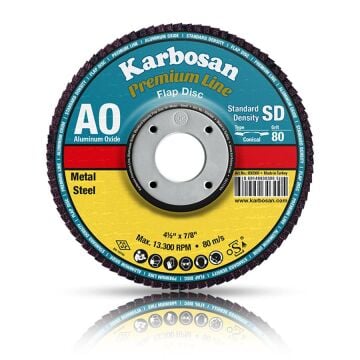 Karbosan Alüminyum Oksit Flap Disk 125 x 22.23 - 60 Kum