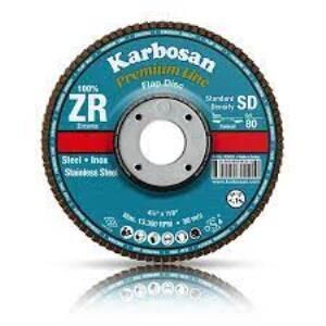Karbosan Zirkonyum Flap Disk 180 x 22.23 - 80 Kum