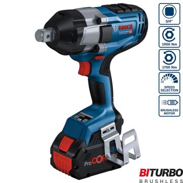 Bosch GDS 18V-1050 H Darbeli Somun Sıkma 2x8.0Ah