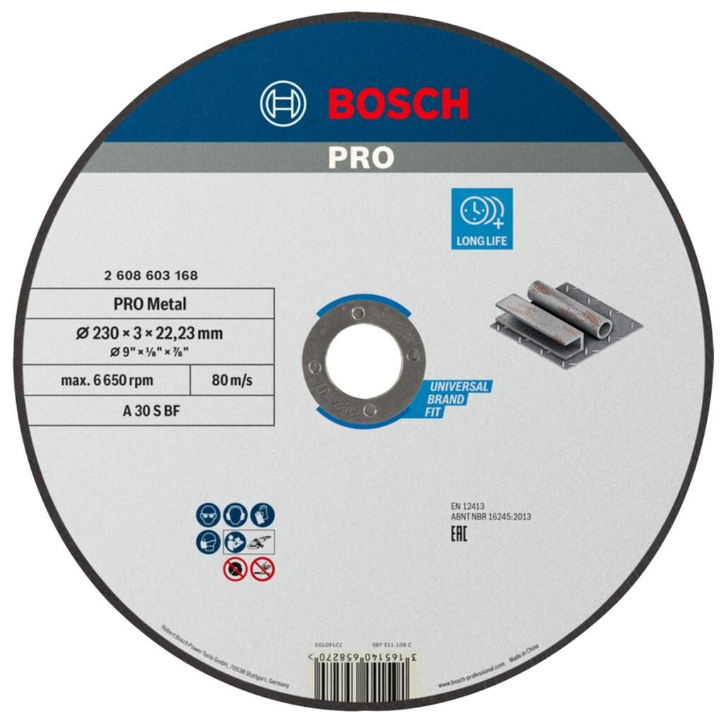 Bosch SDMetal Kesme Taşı 230*3,0 mm Düz