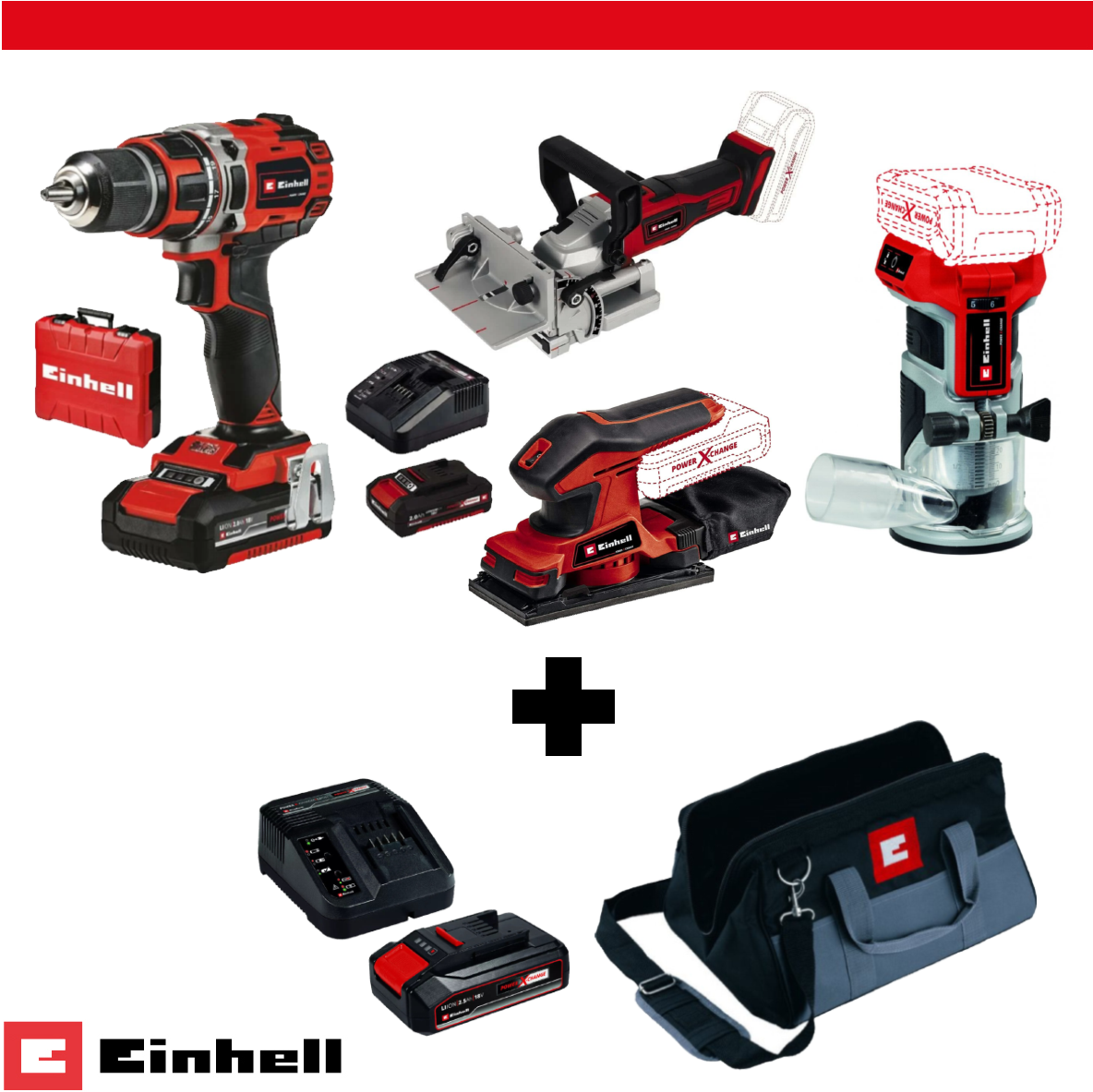 Einhell 18V Combo Marangoz Seti