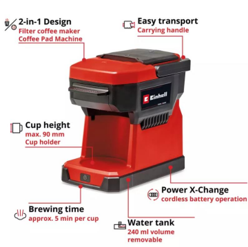 Einhell TE-CF 18 Li-Solo Kablosuz Kahve Makinesi