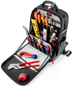 KNIPEX 00 21 50 S Modüler X18 Sıhhi Alet Sırt Çantası 17 Parça