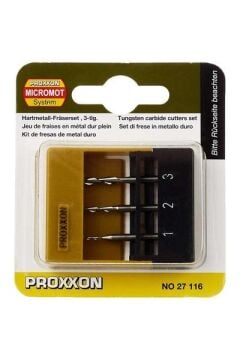 Proxxon 27116 Üçlü Tungsten Freze Uç Seti