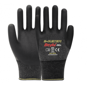 B-FLEX 134 Köpük Kaplı Nitril Eldiven