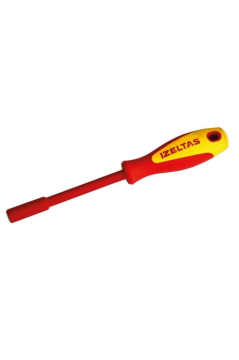 İzeltaş 4773190100 Süngülü İzoleli Lokma Uç Tornavida 1000V 10 Mm