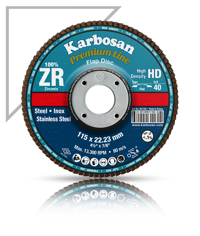 Karbosan Gold Flap Disk 180 x 22.23