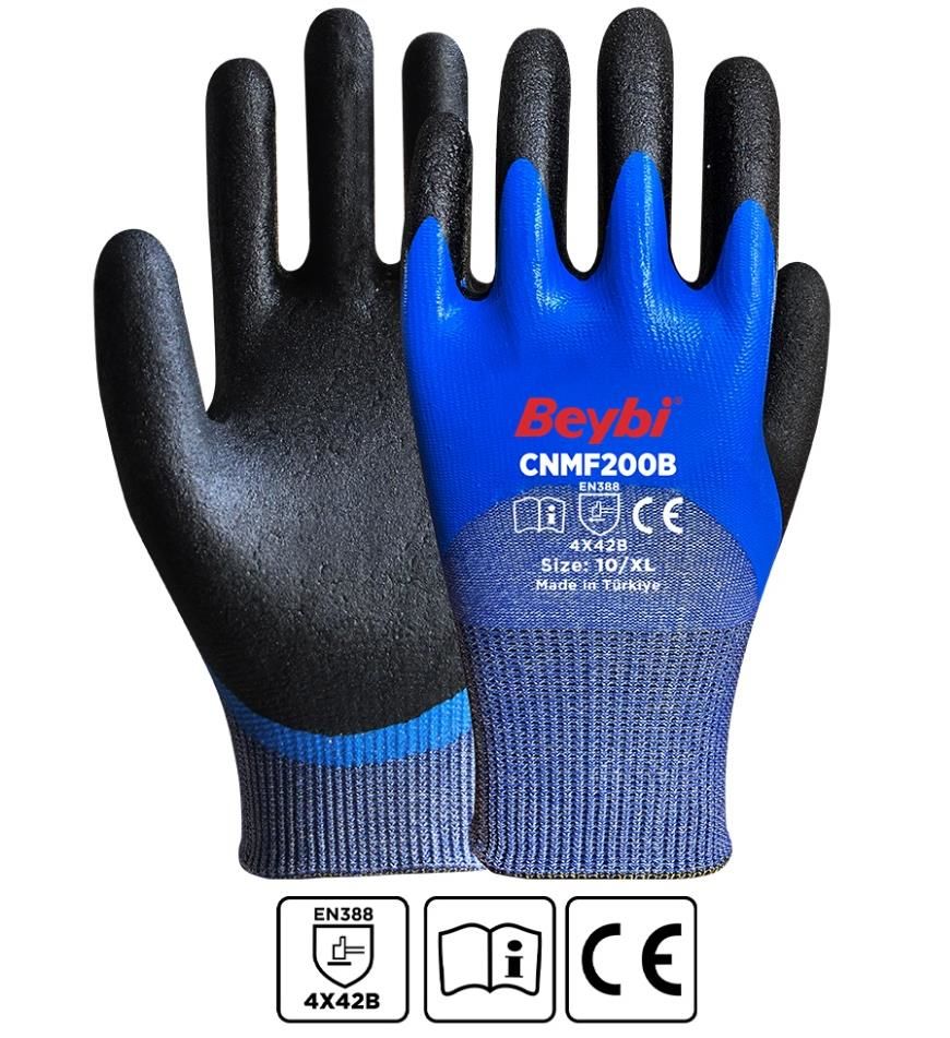 CNMF 200B Mikro Köpük Kaplı Kesilmeye Dirençli Eldiven