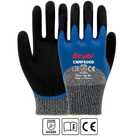 Cnmf 600D Mikro Köpük Kaplı Kesilmeye Dirençli Eldiven