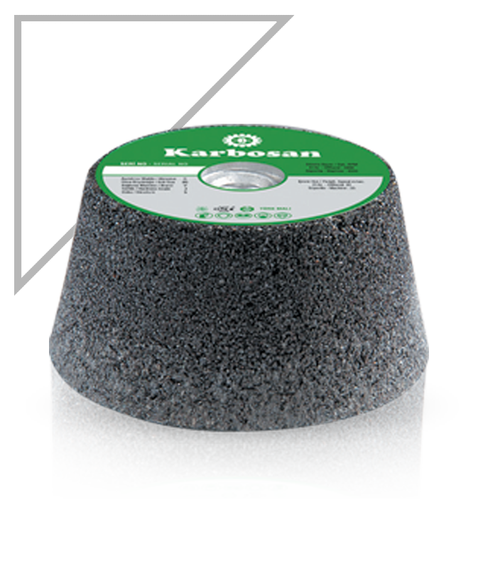 Karbosan Konik Çanak Taşlama Taşı 125 x 50 x M14