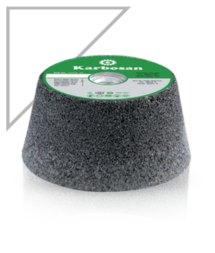 Karbosan Konik Çanak Taşlama Taşı 125 x 50 x M14